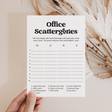Scattergories Game for Work Party | Printable