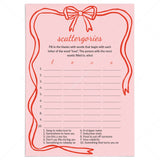 Dirty Funny Scattergories Categories Game by LittleSizzle