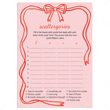 Valentines Scattergories Categories Game Printable by LittleSizzle