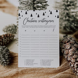 Xmas Scattergories Game Printable