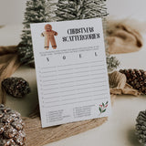 Printable Christmas Scattergories Game Instant Download