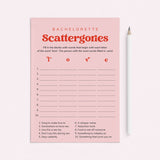 Bachelorette Scattergories Printable Game for Adults by LittleSizzle