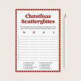Christmas Scattergories Game Printable PDF by LittleSizzle