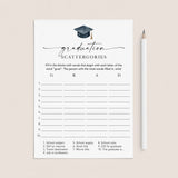 Graduation Day Game Printable Scattergories by LittleSizzle