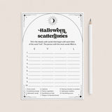 Halloween Scattergories Categories Game Printable by LittleSizzle