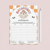 Retro Spooky Halloween Party Scattergories Game Download. by LittleSizzle