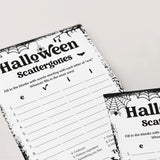 Halloween Categories Game Printable Black & White