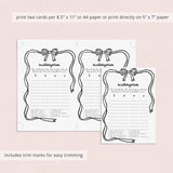 Dirty Scattergories Game Coquette Wavy Border