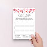Valentine's Day Scattergories Office Game Printable