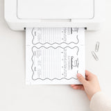 Graduation Party Game Scattergories with Wavy Border