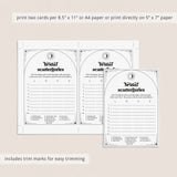 The Coven Theme Bridal Scattergories Game Download