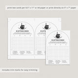 Till Death Bridal Shower Scattergories Printable