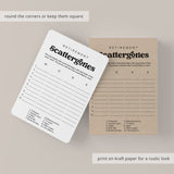 Fun Retirement Party Game Scattergories Printable | Instant Download