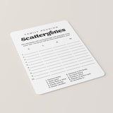 Family Reunion Scattergories Game Sheet Digital Download