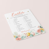 Easter Scavenger Hunt Printable