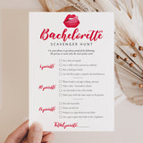 Scavenger Hunt Game Printable Bachelorette Party Activity