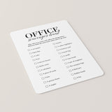 Office Scavenger Hunt Cards Printable