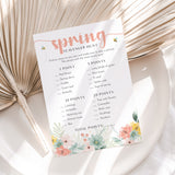 Spring Scavenger Hunt Printable
