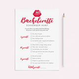 Scavenger Hunt Game Printable Bachelorette Party Activity by LittleSizzle