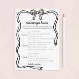 Bachelorette Party Scavenger Hunt Printable Game by LittleSizzle