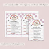 Last Boo Before I Do Party Scavenger Hunt Game Printable