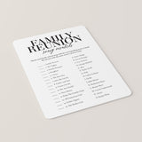 Family Reunion Song Match With Answer Key Printable