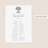 Family Name That Song Quiz with Answers Printable