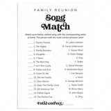 Printable Song Match Game for Family Reunion by LittleSizzle