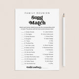 Printable Song Match Game for Family Reunion by LittleSizzle