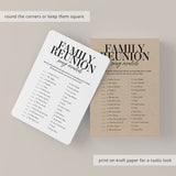 Family Reunion Song Match With Answer Key Printable