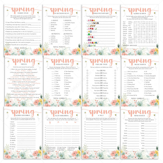 12 Spring Games and Activities for Kids and Adults Printable by LittleSizzle