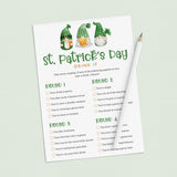 St Patrick's Day Party Game Bundle Printable