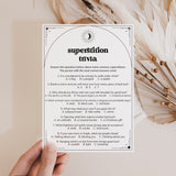 Superstitions Trivia Quiz Questions and Answers Printable