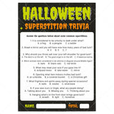 Halloween Superstitions Trivia Quiz Printable | Monster Theme by LittleSizzle