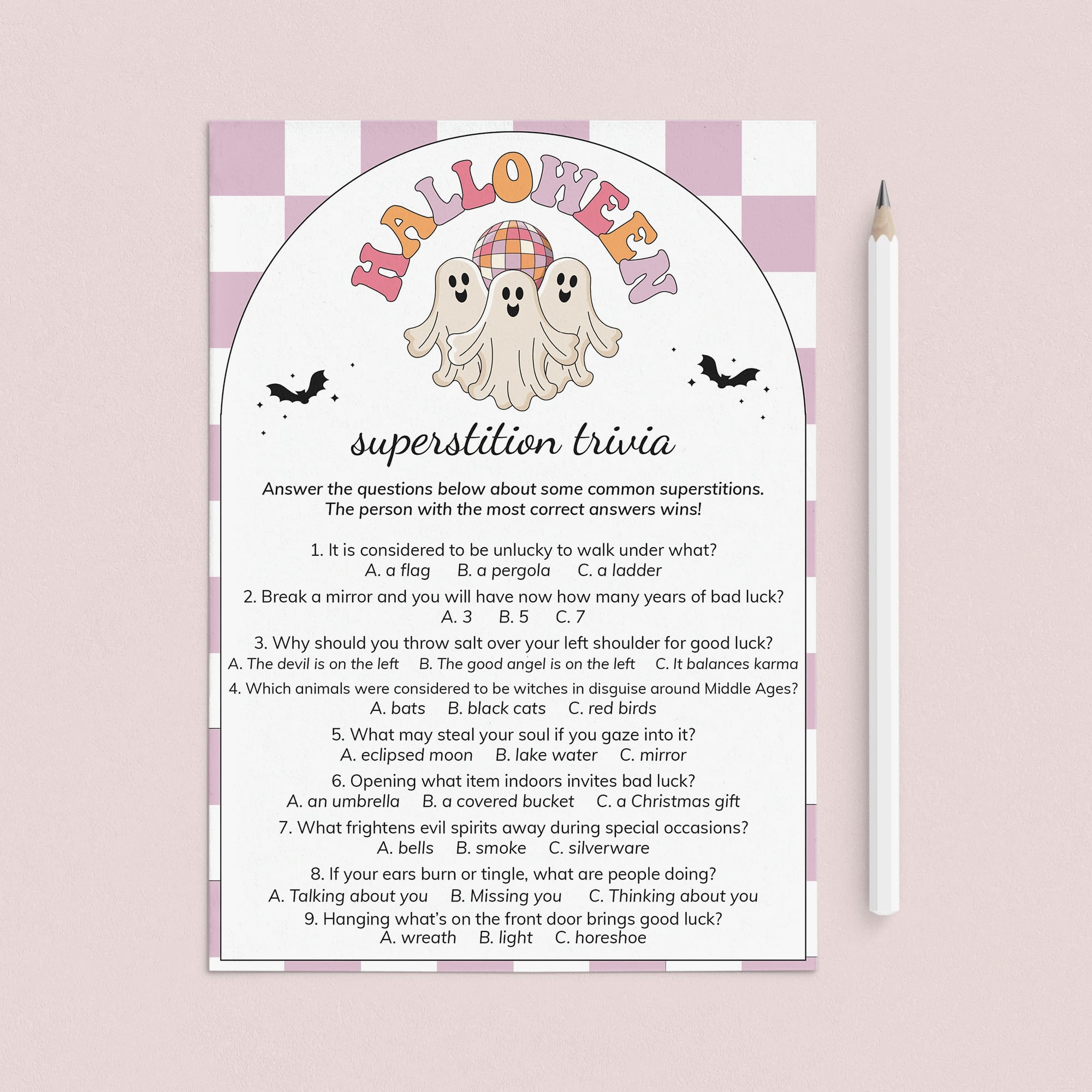 Ghouls Party Game Superstition Trivia Quiz Download by LittleSizzle