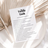 Table Talk Card Printable
