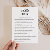 Table Talk Card Printable