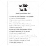 Table Talk Card Printable by LittleSizzle