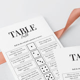 Class Reunion Icebreaker Questions Table Talk Dice Game Printable