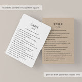 Fun Table Talk Questions for Adults Printable Card