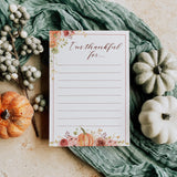 I Am Thankful For Cards Printable Thanksgiving Decor