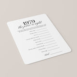 1979 The Price Is Right Game with Answers Printable
