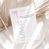 The Price Is Right Pink Bow Baby Shower Game Printable