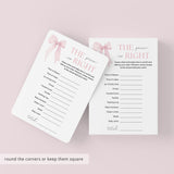 The Price Is Right Pink Bow Baby Shower Game Printable