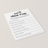 Printable Book Club Game Think Fast Digital Download