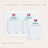 Printable Nurse Party Games and Activities