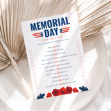 This or That Memorial Day Game Printable