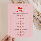 This or That Valentine's Edition Printable
