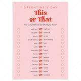 Pink and Red Retro Bold Galentine's Day Game This or That by LittleSizzle