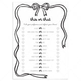 Valentine's Day This or That Printable Game by LittleSizzle